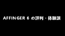 アフィンガー6（AFFINGER 6）の評判・体験談