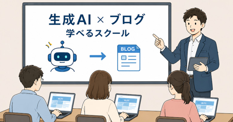 生成AI、ブログが学べるスクール
