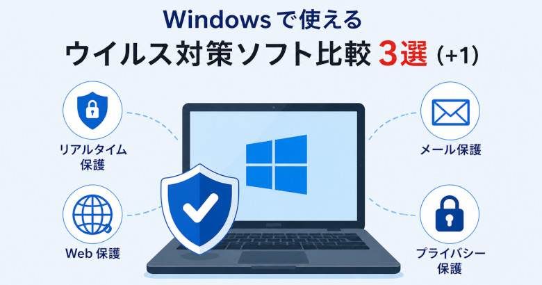 Windows で使えるウイルス対策ソフト比較 3選（+1）