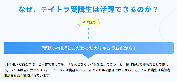 実務レベルにこだわったカリキュラム